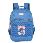 Mochila de Costas Com Chaveiro do Stitch - Azul
