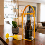 Porta Vinho em Cristal – Amarelo - Imagem 2