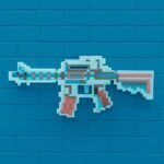 Arma Plástica de Brinquedo - Azul - Imagem 3