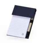 Bloco de Anotações com Autoadesivos e Caneta - Preto