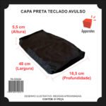 Capa Para Teclado - Preto - Imagem 3