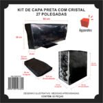 Kit Capa Para Teclado, Gabinete e Monitor 27″ – Preto - Imagem 3