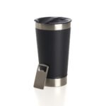 Copo Térmico 500ML c/ Abridor - Preto