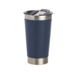 Kit 10 Copos Térmico 500ML c/ Abridor - Azul Escuro