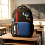 Mochila do Sonic Oficial da Sega Com Chaveiro - Imagem 3
