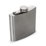 Porta Whisky Inox 6oz - Prata