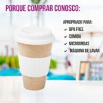 Copo Ecológico 450ml Reutilizável - Branco - Imagem 2
